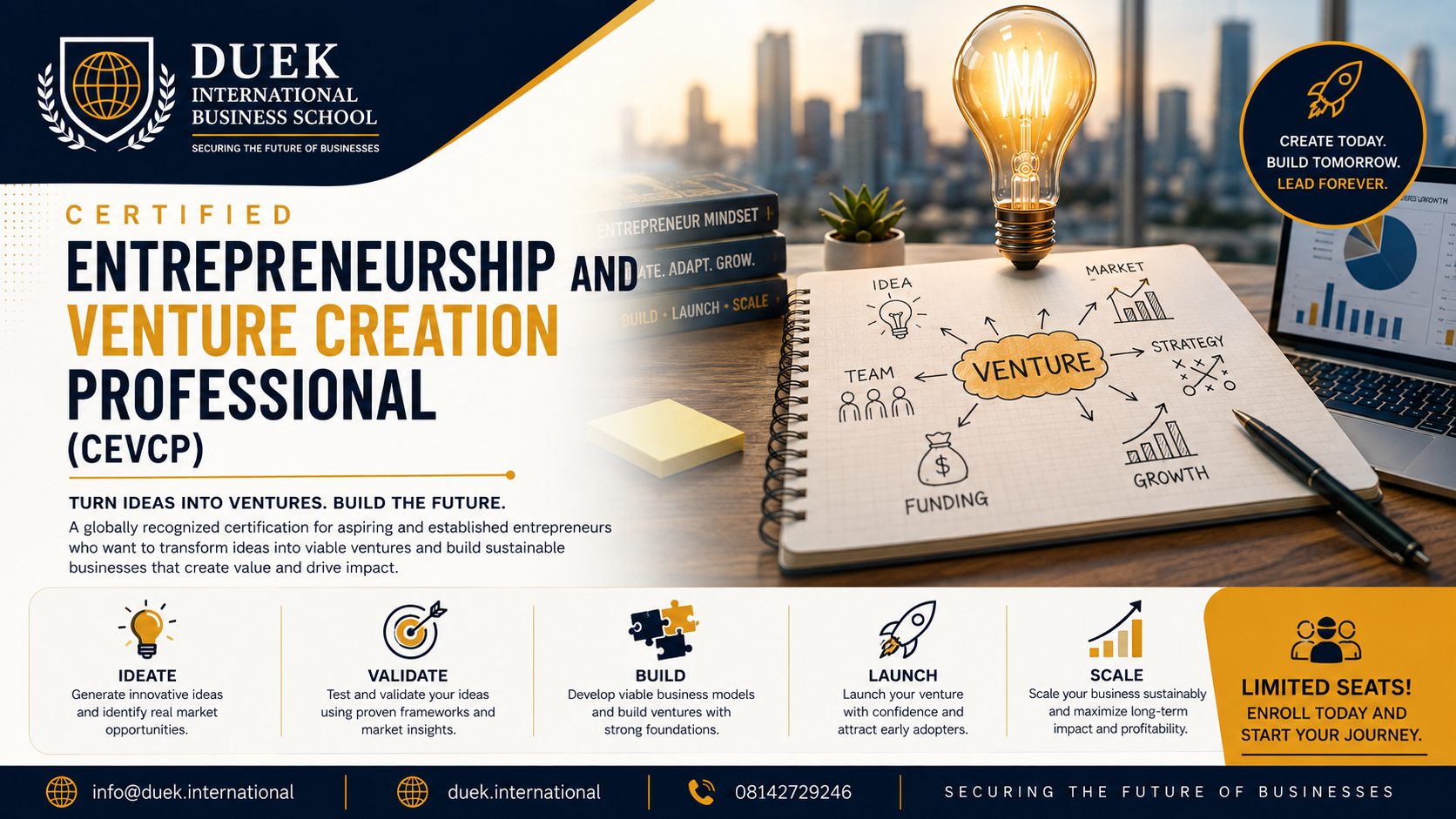 Certified Entrepreneurship & Venture Creation Professional (CEVCP)